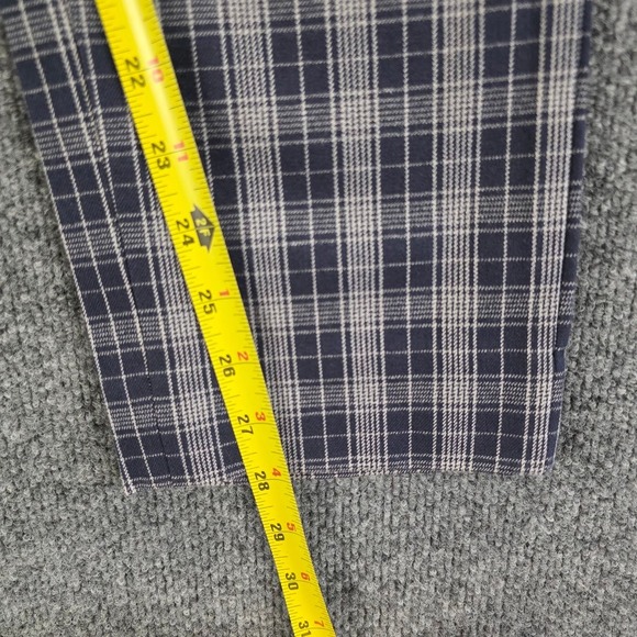 Banana Republic Sloan Curvy Fit Plaid Pants Blue White Size 8 534891-00-1 NWT - Picture 9 of 11